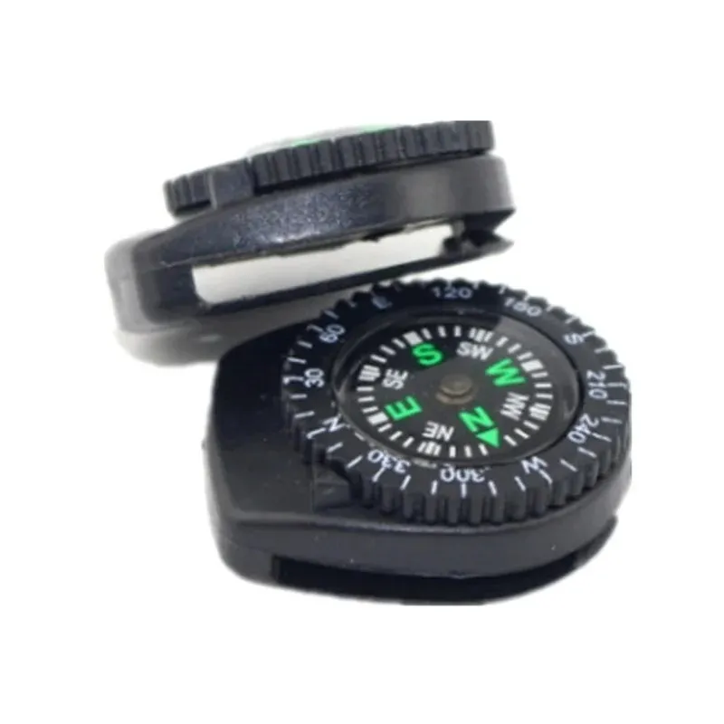 1 PCS محمولة التخييم ساعة البوصلة فرقة Slip Slide Scasion Compass Compass Camping Compassion Compass STRAP