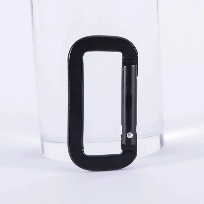 Multifunctionele veiligheid Buckle Camping Carabiner Black Square Fast Hang Backpack Pendant Mini Buckle Outdoor Tool