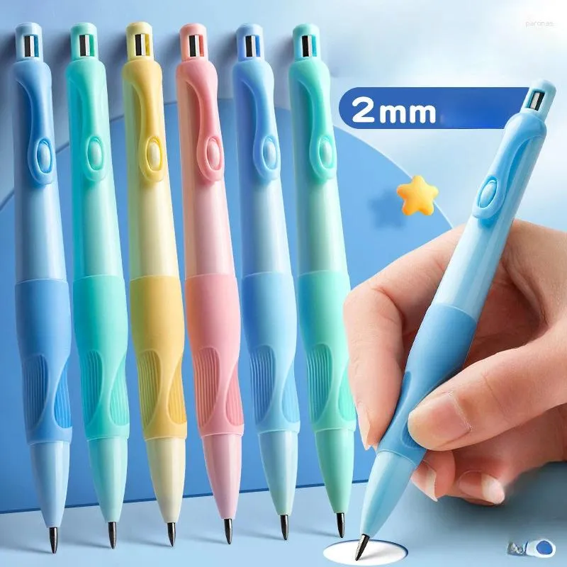 2,0 mm gruboziarniste automatyczny ołówek nie łamie rdzenia, łatwo postawa Korekta School Student Student Writing Supplies