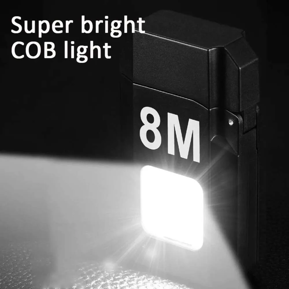 Tungsten Wire Flameless Lighter Mini Outdoor Windproof Lighter Portable Type C Rechargeable Lighter Work Light Gift for Men