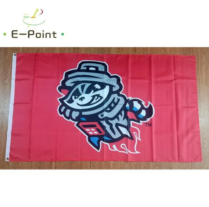 Milb Rocket City Trash Pandas Flagge 35ft 90 cm150 cm Polyester Banner -Dekoration Fliege Hausgarten Festliche Geschenke1848758