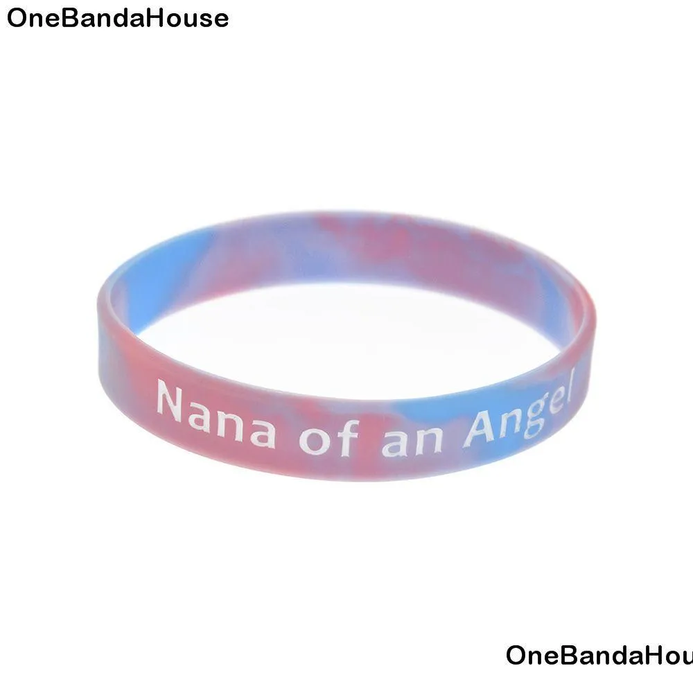 Jelly 1Pc Nana Of An Angel Sile Rubber Wristband Swirl Color Perfect To Use In Any S Gift Drop Delivery Jewelry Bracelets Dhcan