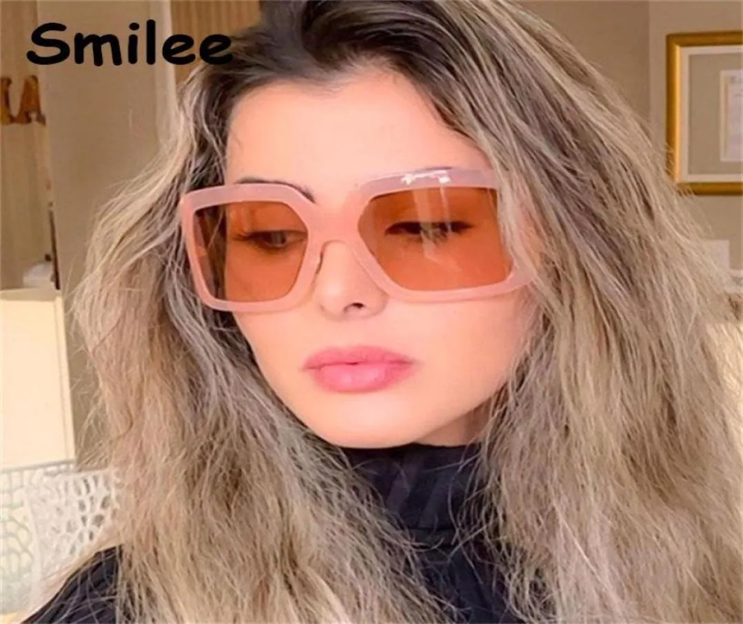 Nude pink Shades Luxury Oversized Womens Sunglasses Brand Designer Thick Frame Square Male Sun Glasses Windshield Eyewear9328384