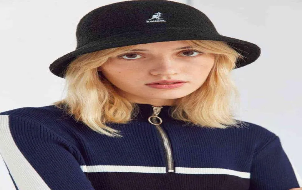 Bermuda Casual Unisex Bucket Classic Dome Fisherman Hat Black Kangaroo Basin Hat Sports Leisure Designer Bucket Hat H2204197183033