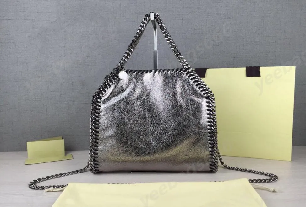 Diagonalt över olika storlekar stora medium och små handskakning mini designer väska berömd kvinnlig Falabella Bag2785015