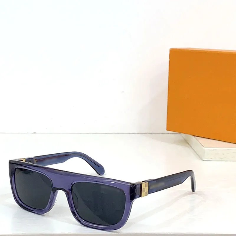 ファッションデザイナーの男女サングラスファッションデザイナーZ2408UフルテクスチャスーパーグッドUV400レトロフルフレームサングラス付きメガネケース