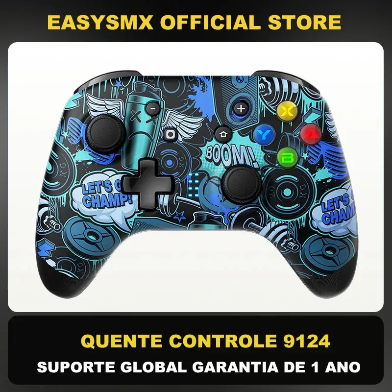 MICE EASYSMX 9124 Wireless Gamepad, Bluetooth -controller voor Samsung Smart TV, PC, Nintendo Switch, Steam Deck, Telefoon, Graffiti