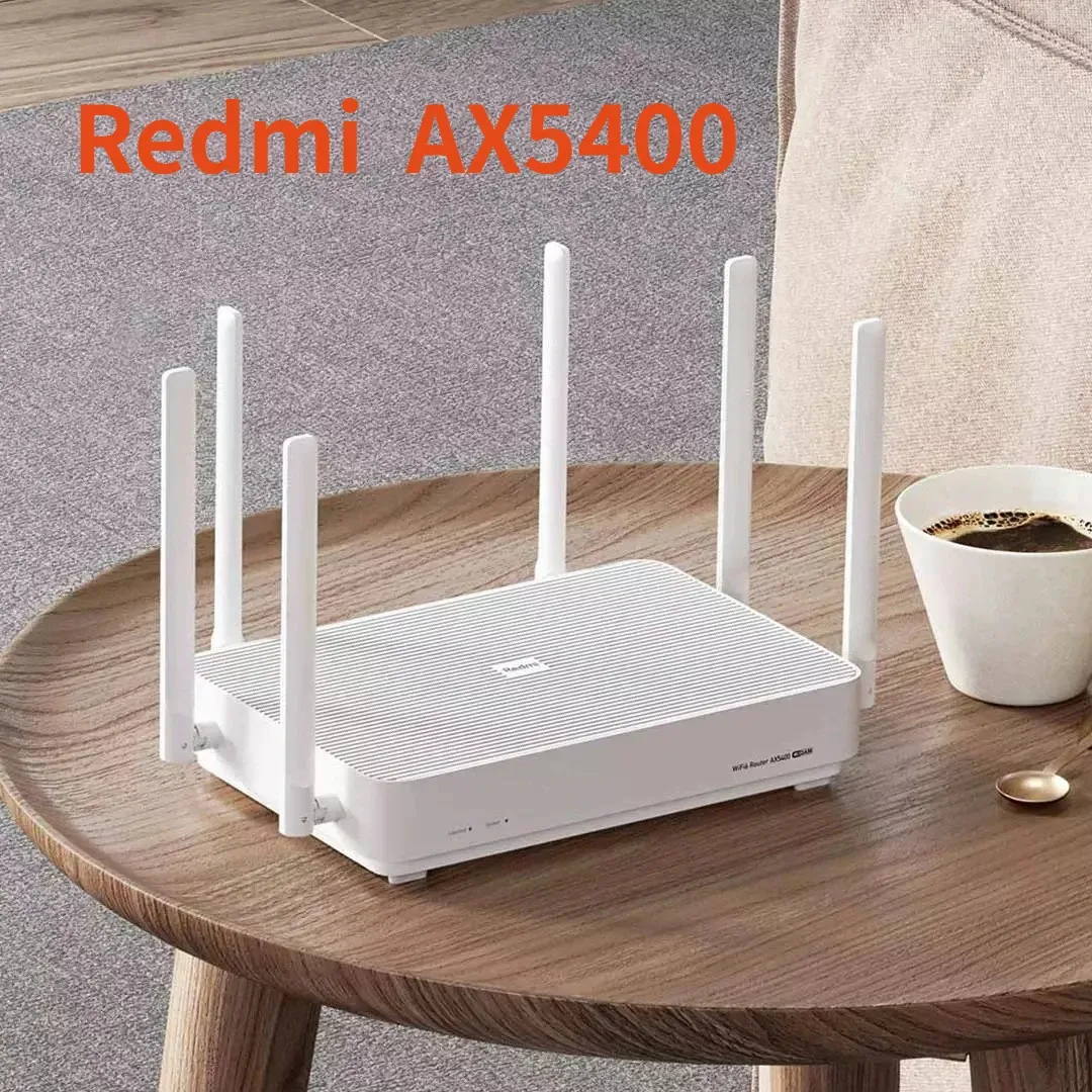 Produits Xiaomi Redmi WiFi AX5400 Router Mesh System WiFi 6 Plus 4K QAM 160MHz Bande passante haute 512 Mo pour le travail à domicile avec l'application Mijia