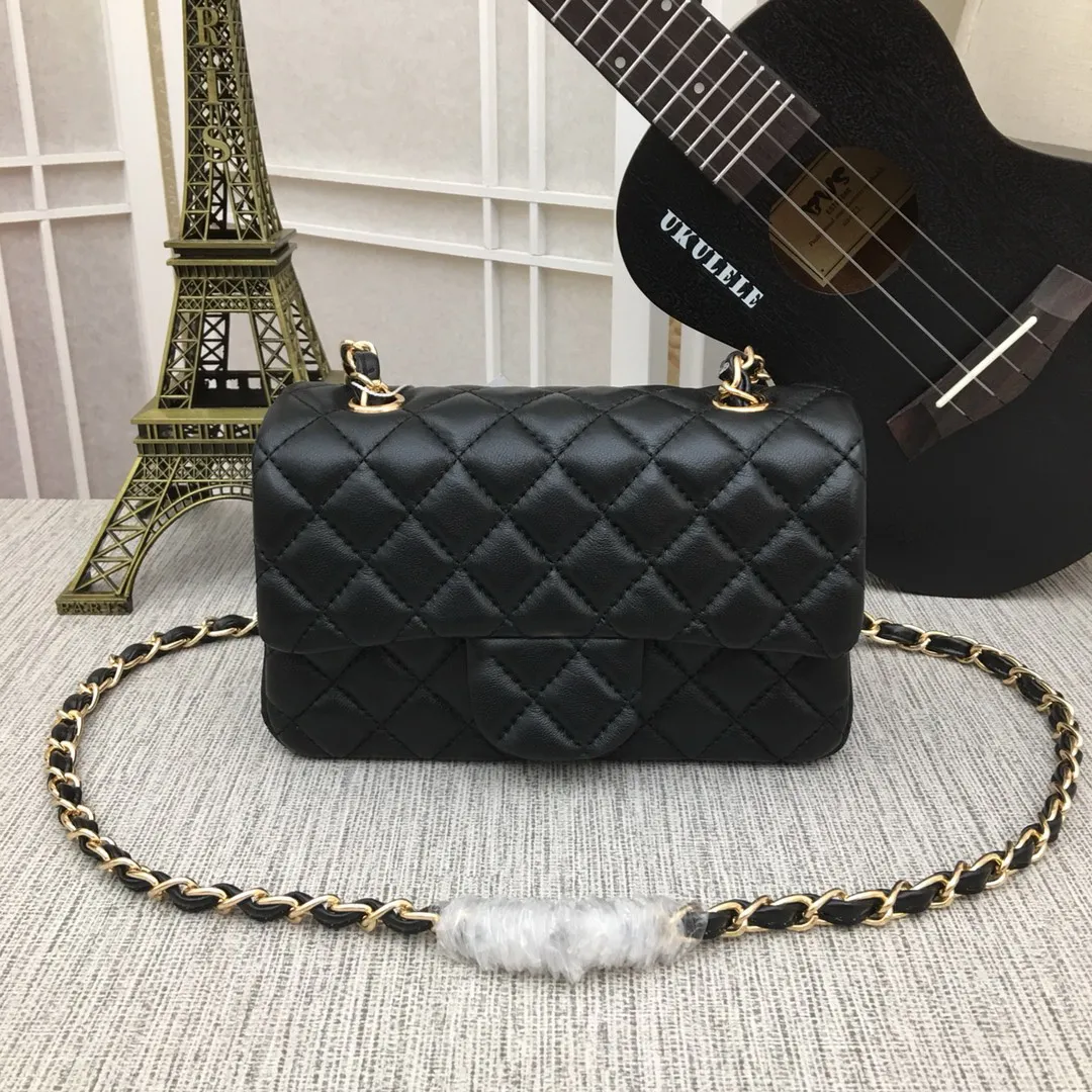 Yüksek kaliteli tote çanta 1116 tasarımcı çanta gerçek deri kuzu derisi mini ekran altın zincirleri erkek haberci çanta hobo çanta büyük crossbody flep kadın çantalı çanta cüzdan x76