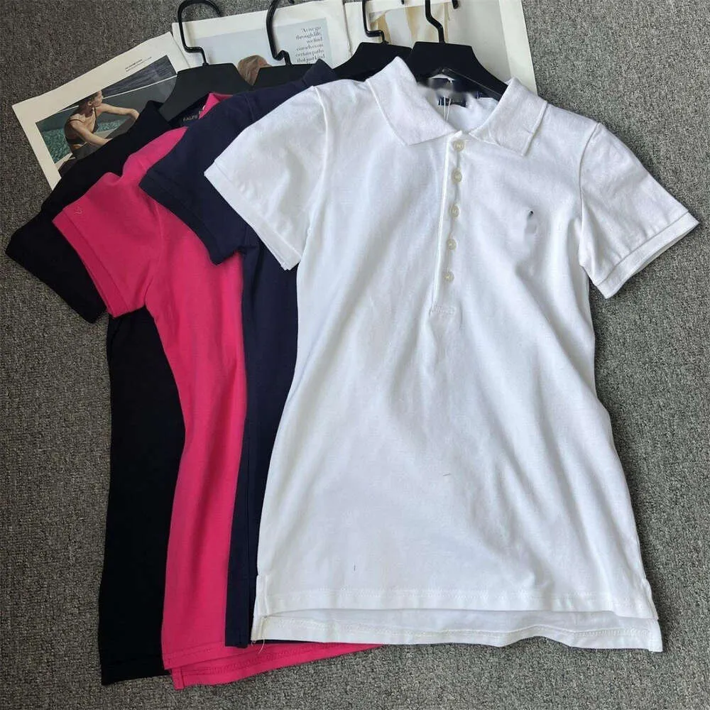 RALP Laurens Polo Designer T-shirt RL Topkwaliteit Luxury Fashion T-Shirts Summer Short Sheeved Polo Neck Losse en comfortabel T-shirt losse vaste geborduurd