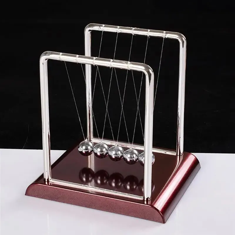 Ton Cradle Balance Steel Balls School Teaching Supplies Physics Science Pendule Bureau Toy Cadeaux Home Decoration 240408