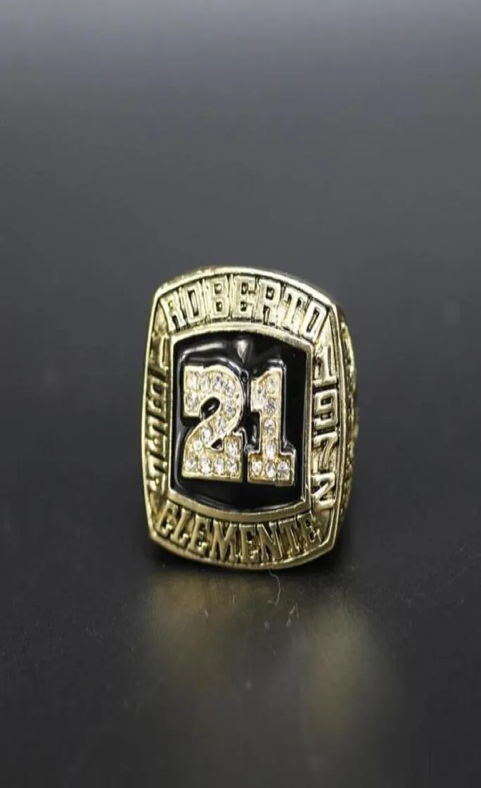 2021 hela Hall of Fame Baseball 1955 1972 21 Roberto Clemente Team s ring souvenir män fan brithday gif3314055