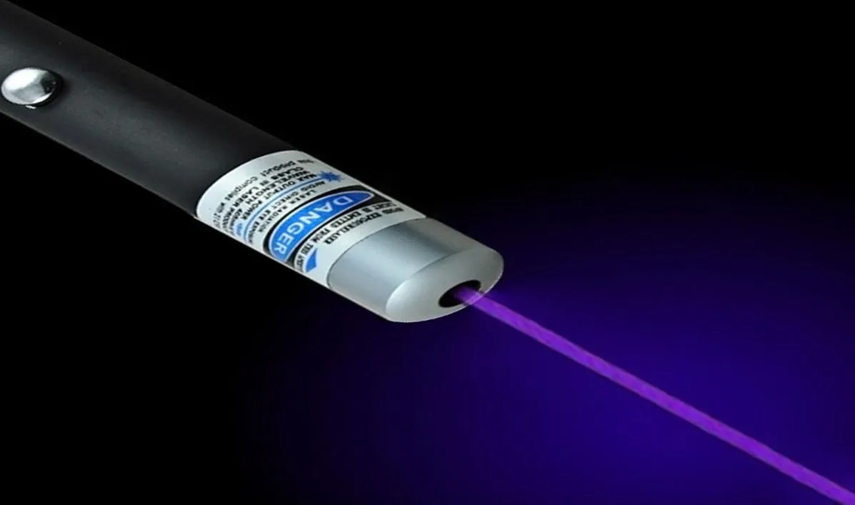 Astronomie haute puissance 5MW Violet Blue Beam Laser Pointer Pen Power Power Point de présentation PETTER LAZER PET PET