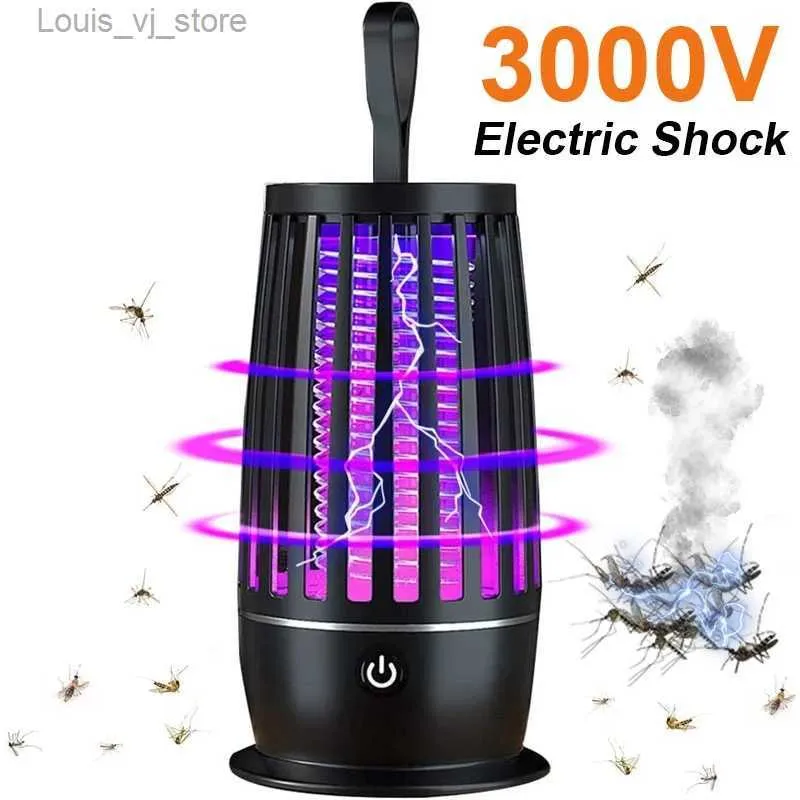 Lampade killer di zanzare lampada a zanzara portatile USB ricarica elettrica Volco per mosche per zanzare Mosquito Lampada da zanzare silenziosa esterna YQ240417