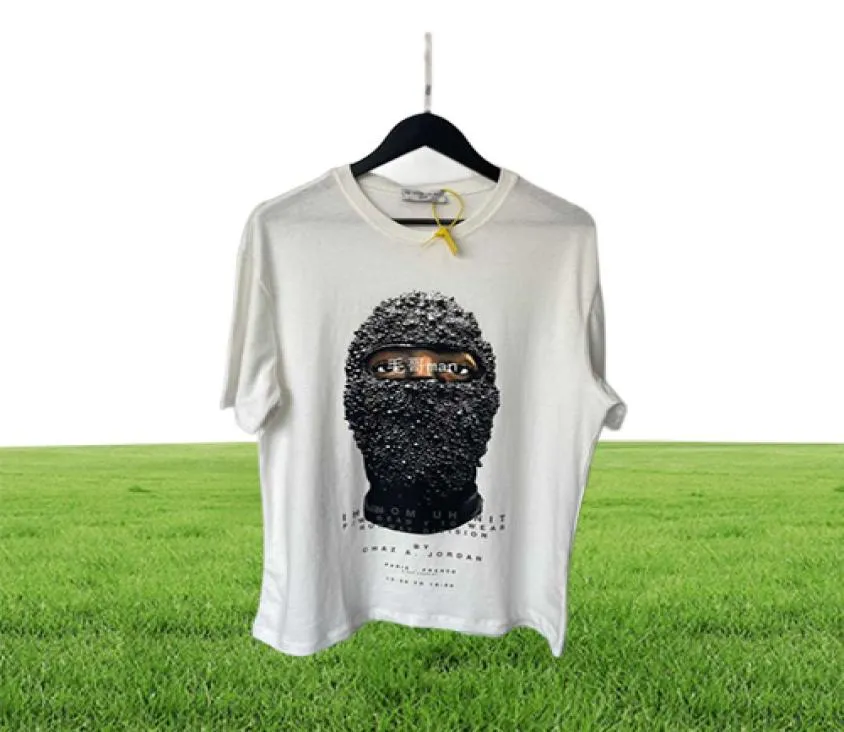 Perlenmaske IH Nom UH NIT Entspannte Maske T -Shirt Unisex Männer Frauen schwere Stoff Streetwear T -Shirts Top Tees X07123247249