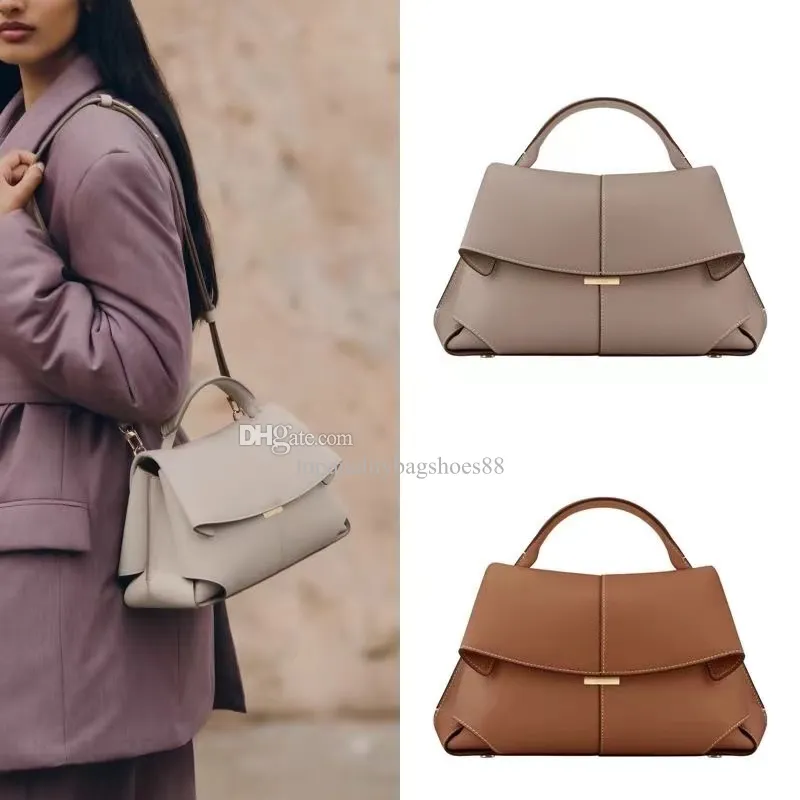 Nieuwe mokki crossboby schoudertassen luxe ontwerper dames leer geplooide tas mode handtas