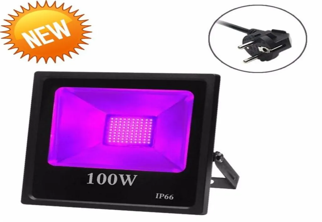 10pc UV LED Spotlight IP66 30W 50W 80W 100W AC85265V Purple Blacklights For Stage Lighting DJ Discotheque Night Clubs KTV241B2879053