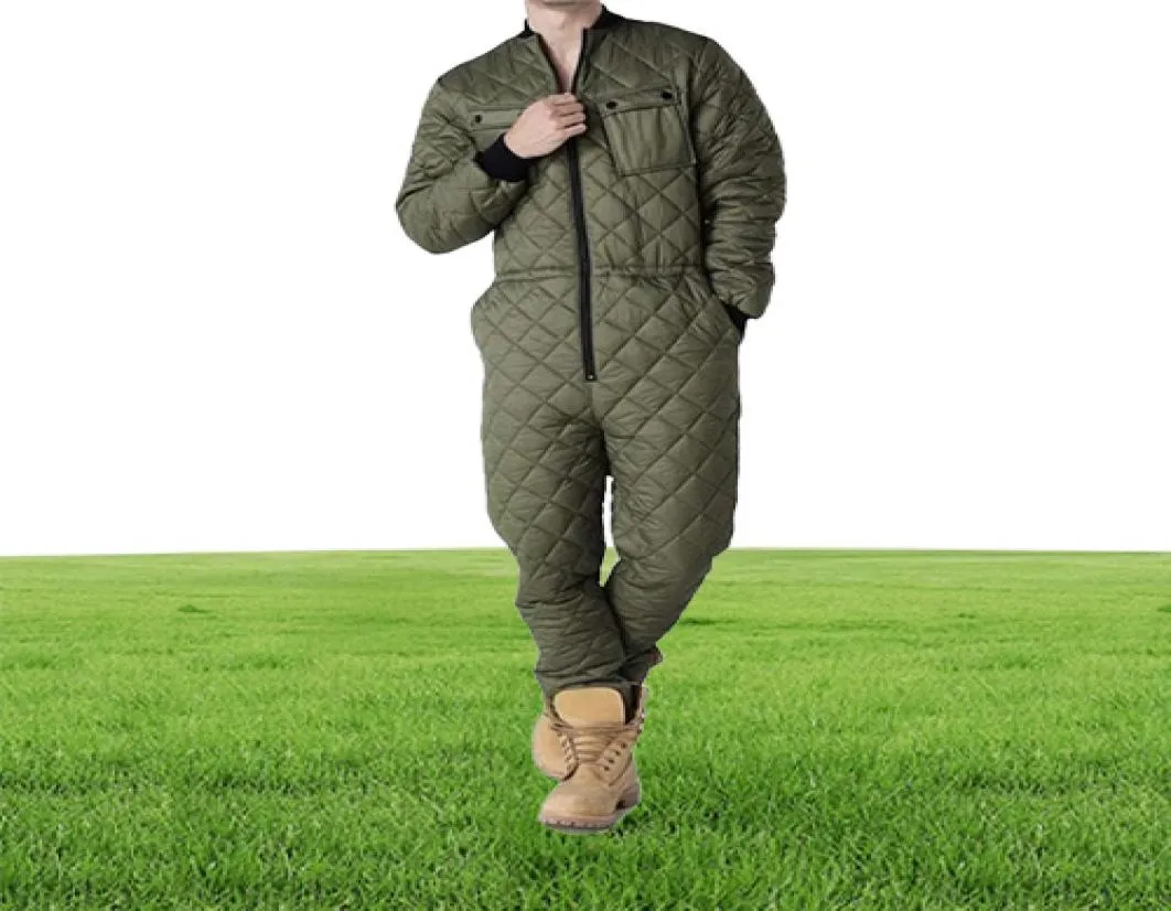 Mens Quilted Romper Men's Long Sleeve Rompers, Winter Warm Garment