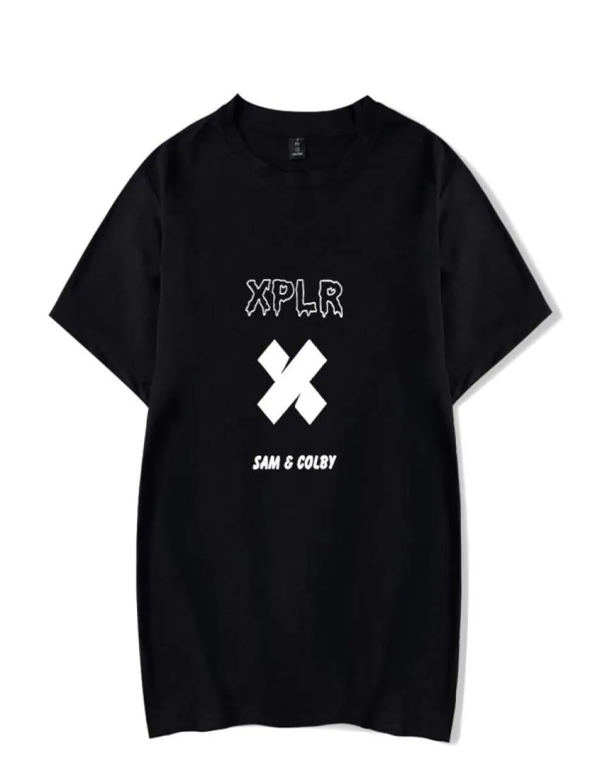 Sam and Colby Print XPLR Merch shirts Crewneck Sweatshirt Cotton Classic TShirt Fashion Tee1918955