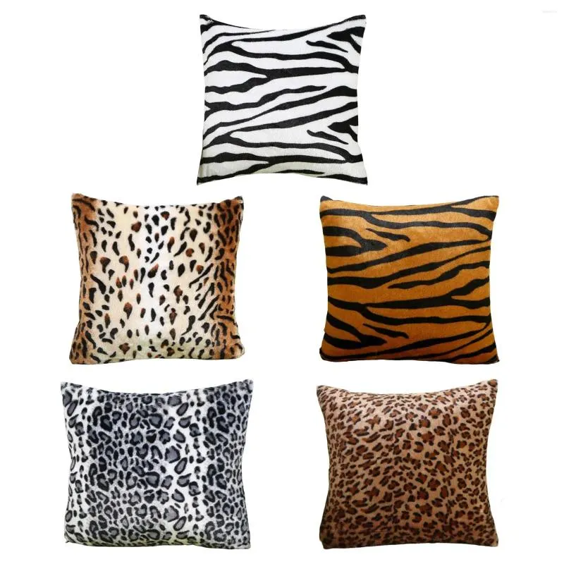 Pillow 45x45cm Case Cover With Leopard Print Decor For Home