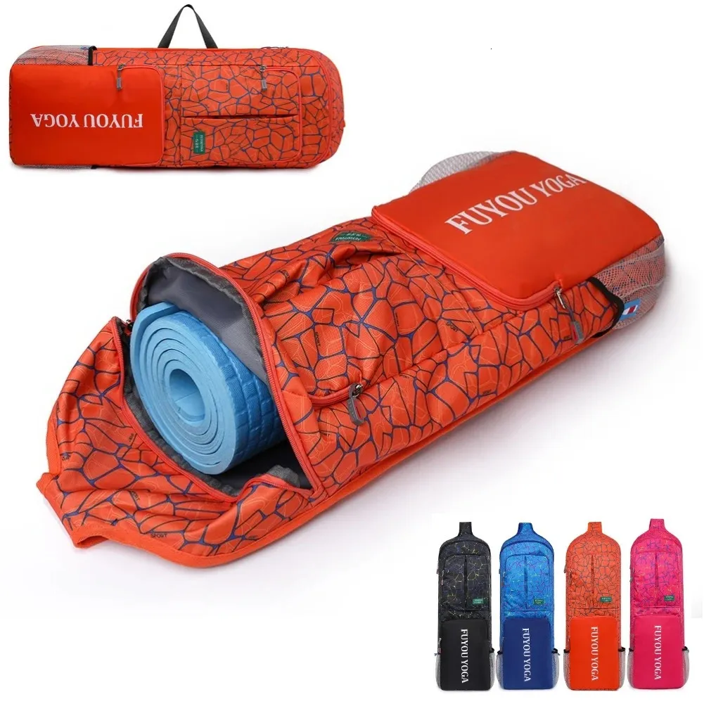 Fitness Training Yoga Mat Storage Bag Waterproof Carry Tote Stor kapacitet för PilatesworkoutDancyM 240410