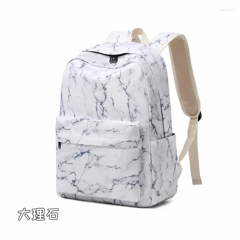 Rugzakset van 3 Marble School voor meisjes laptop Travel Kids Teen Bags Book Bags met lunchbox en potloodkast