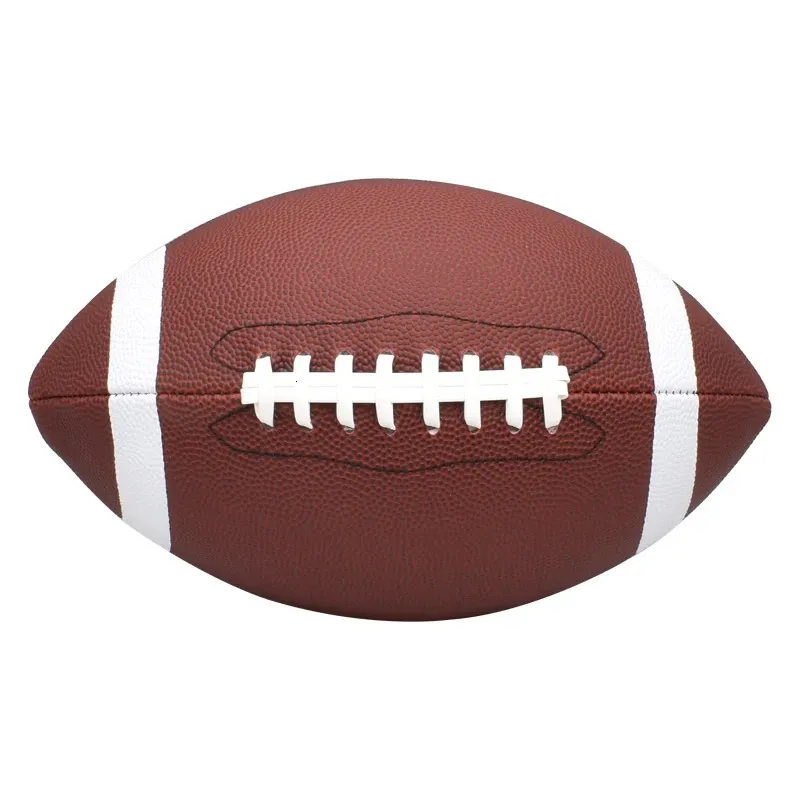 Taglia 369 Soft Standard Standard PU Rubber Soccer Rugby Ball American Football Adult Childrens Game Game Ball Ball 240408