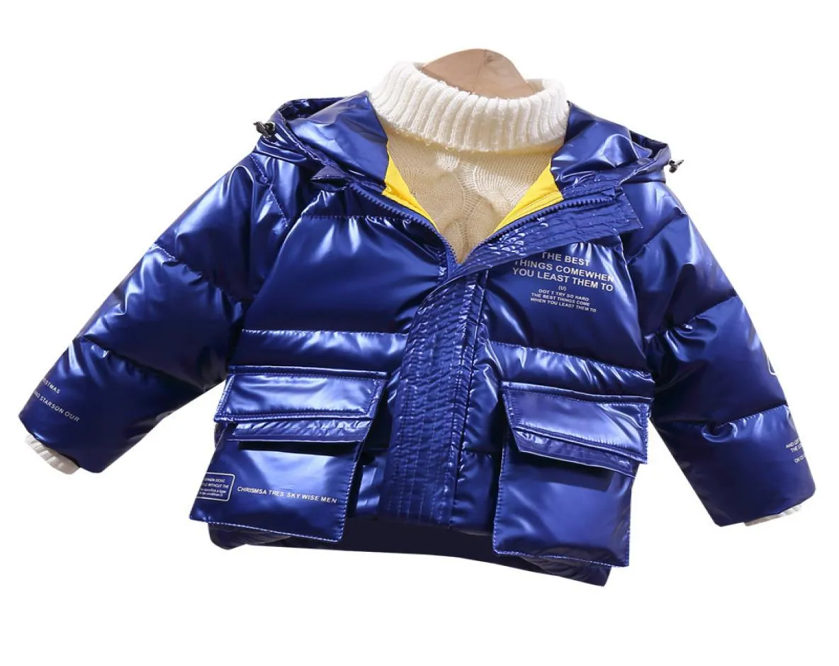 2020 automne et hiver Nouveau cagoule mi-longueur Disposable Fashion Bright Fashion épaissie de veste pour garçons et filles 10111403014