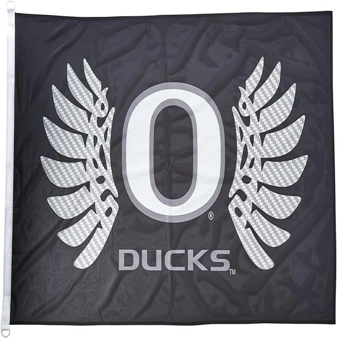 Oregon Ducks Wings Flag Black 3x5ft 150x90cm utskrift 100D Polyester inomhus utomhusdekoration flagga med mässing grommets shipp202k1490632