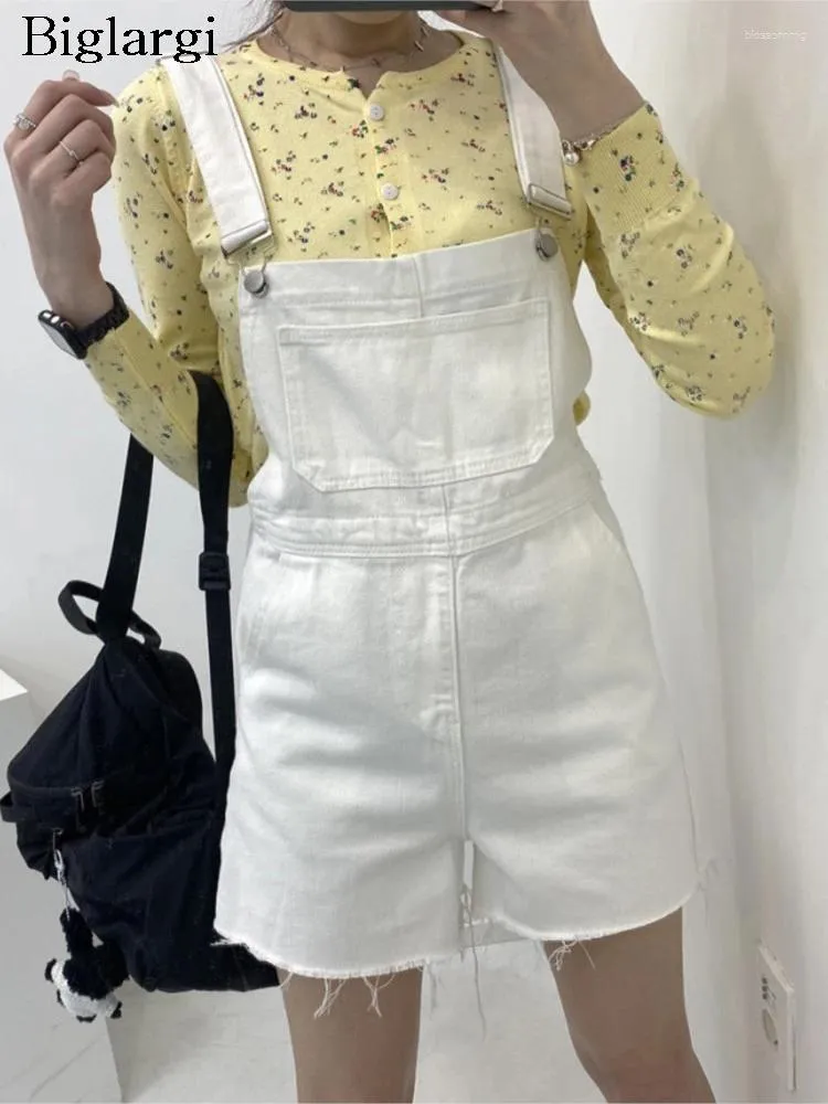 Frauen Jeans Frühling Sommer Mini -Strap -Shorts Frauen Fringe Mode lässig losen Damenhosen koreanische Stil Weitbein Frau