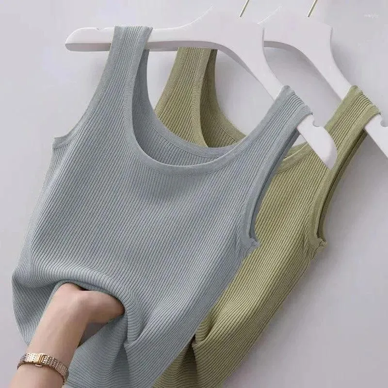 CAMESOSOLS Tanks Crop Tops Sexy Lingerie Tank Women Summer Camisole Zwart Witte top Y2K Underderhirt Slaap Vest Bralette Camis