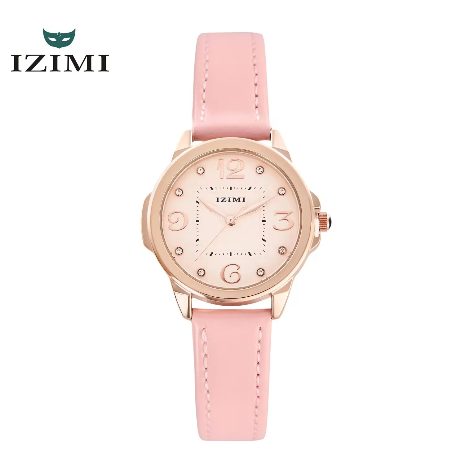 Izimi Womens Fashion Watch学生ベルトウォッチニッチ防水石英時計