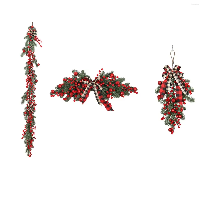 Flores decorativas Christmas Wreath Wreath