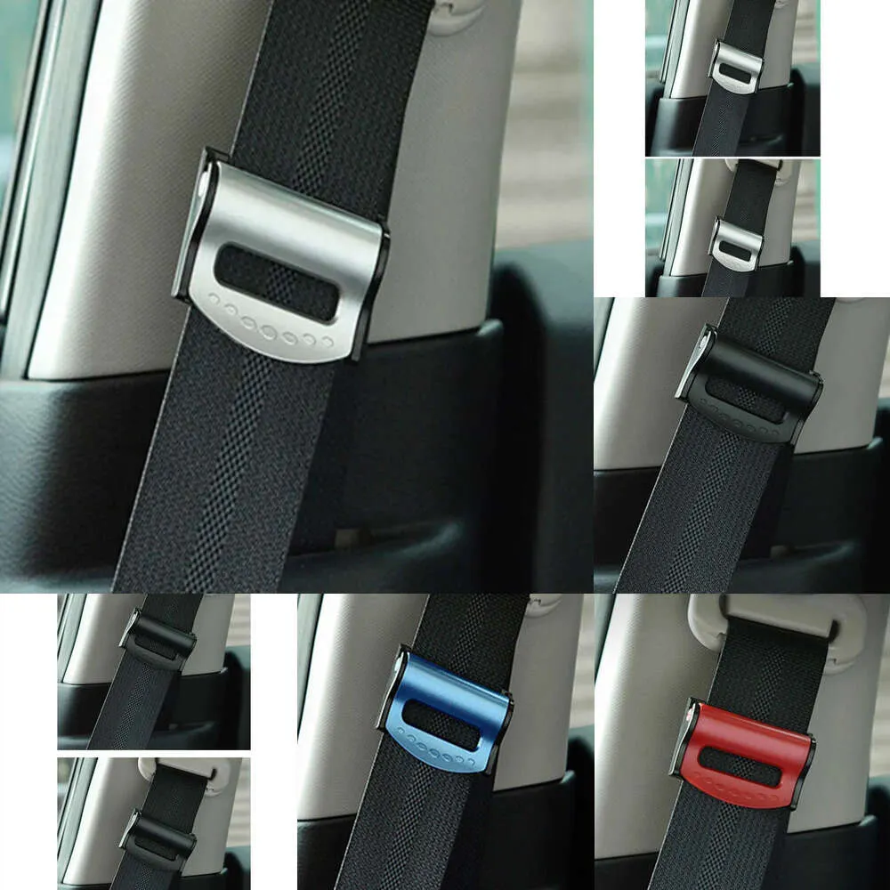 New New 1/2pcs Buckle Adjustment Elastic Clip Seatbelt Adjuster Seat Belt Stopper Auto Car Interior Accessories