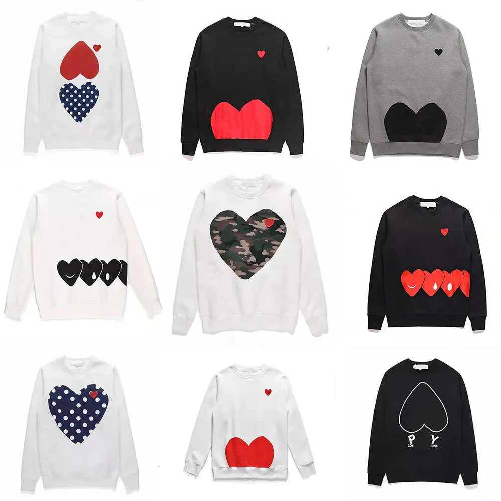 09AV Play Designer Herren Hoodies Sun Tide Love Badge Pullover Baumwolle Damen Langarm Crew Crew Hals Top Kleid