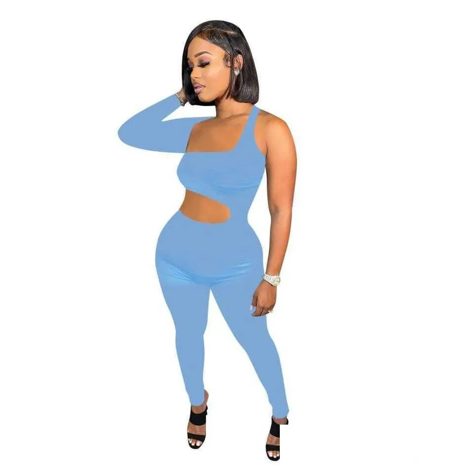 Dames jumpsuits rompers hollow out bodysuit zomer versterking zwarte kleding jumpsuit vrouwen drop levering kleding kleding dh2zd