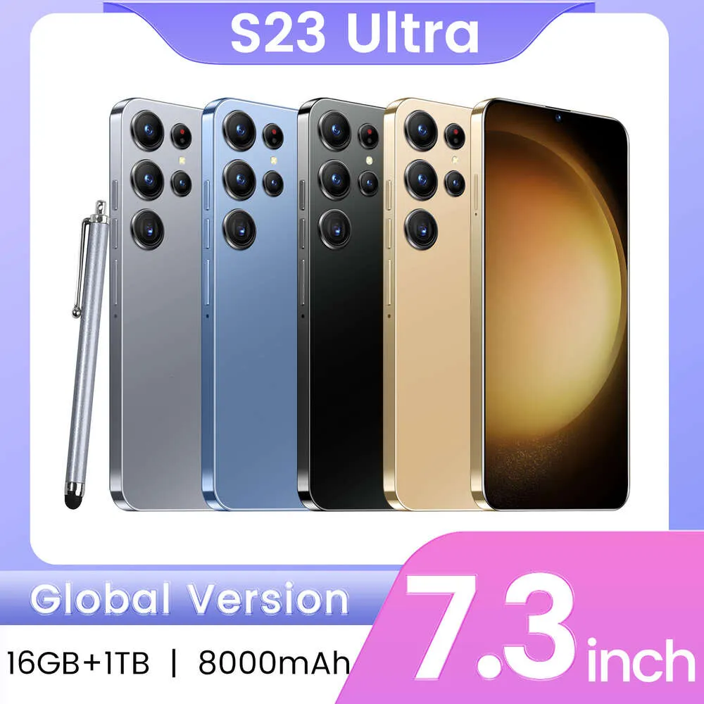 Novo S23 Ultra Smartphone de 6,26 polegadas 1+16g Android All-in-One Dispositivo