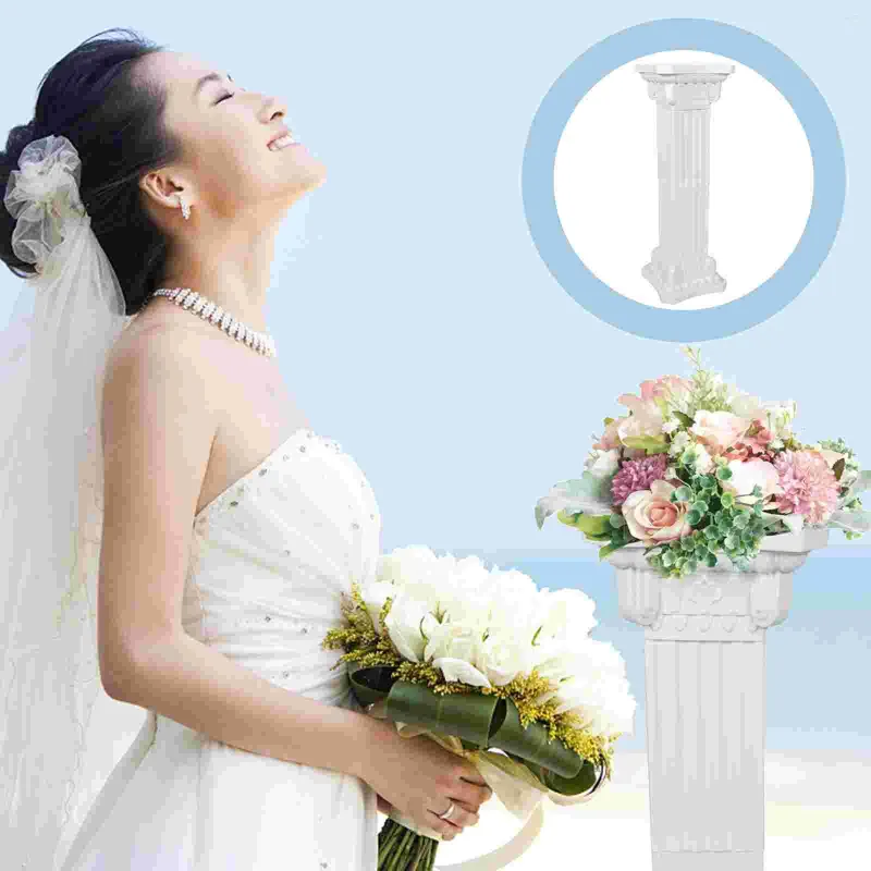 Decorative Flowers Outdoor Decorations Garden Clearance Roman Column Plastic Plants Outdoors Road Guide Pillar