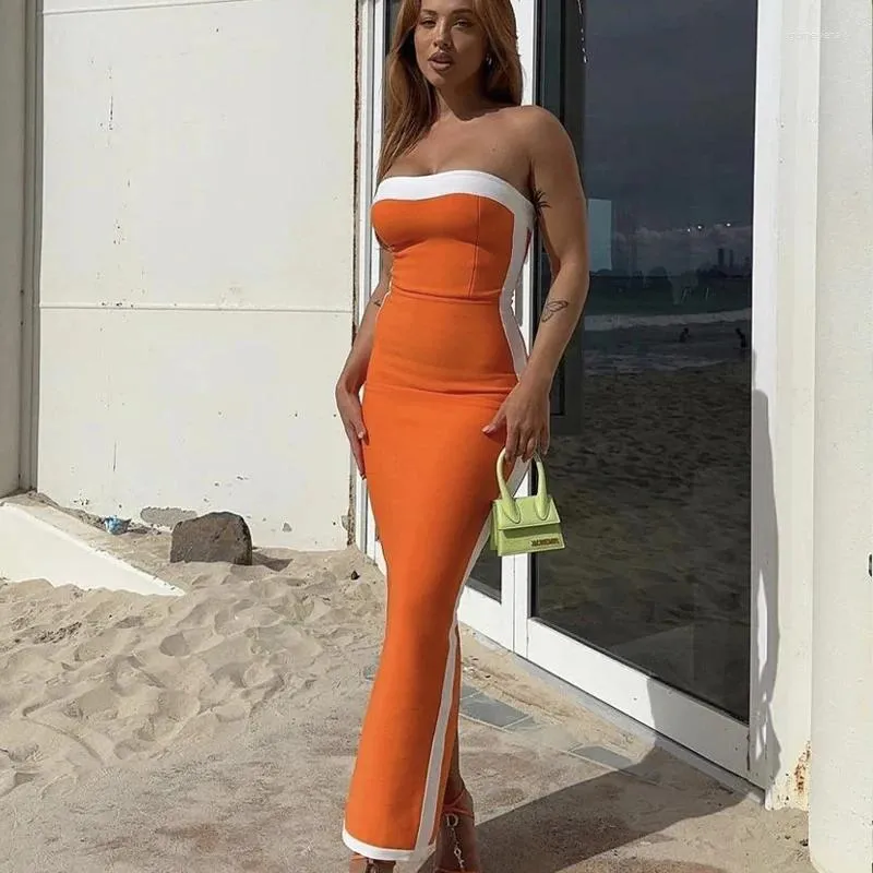 sachin and babi light blue dress On Your Mind Canyon Orange Striped Dress – Shop the Mint main image 0