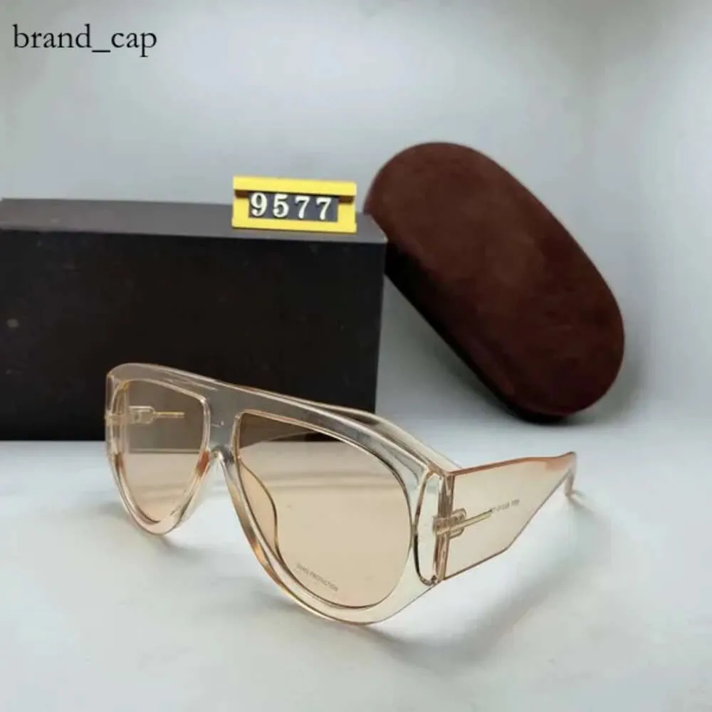 Tom Fords Designer Tom Sunglasses Wave Mask Sunglasses Large Frame Womens Men Polarized Glasses Acetate Fiber Hip Hop Luxury Classics Sunglasses UV400 1417