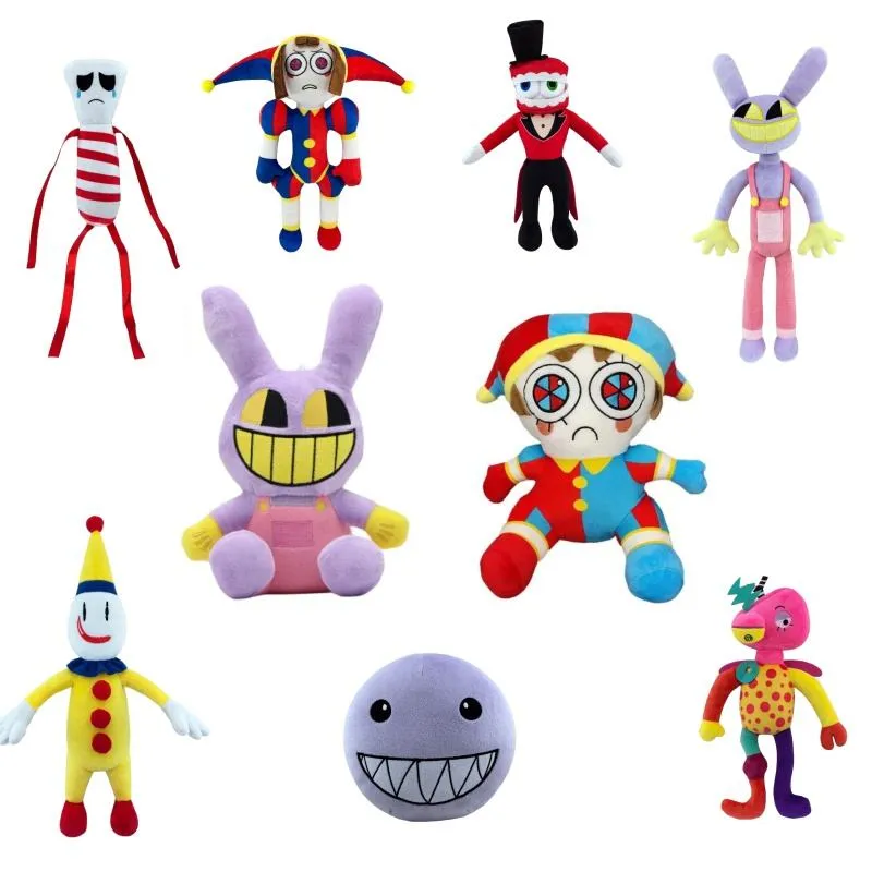 Nouveau arrivée l'incroyable cirque numérique en peluche peluches dessin animé Cirque numérique Clown Clown en peluche Animaux