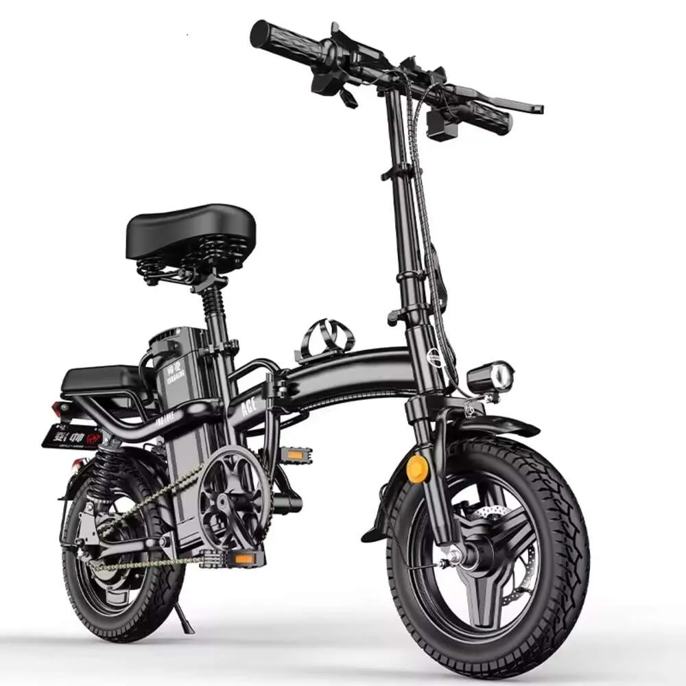 Rts Mini Folding Bicycle 400W 48V 14 Inch City Foldable Electric Bike Cheap Adult Battery Power Scooter