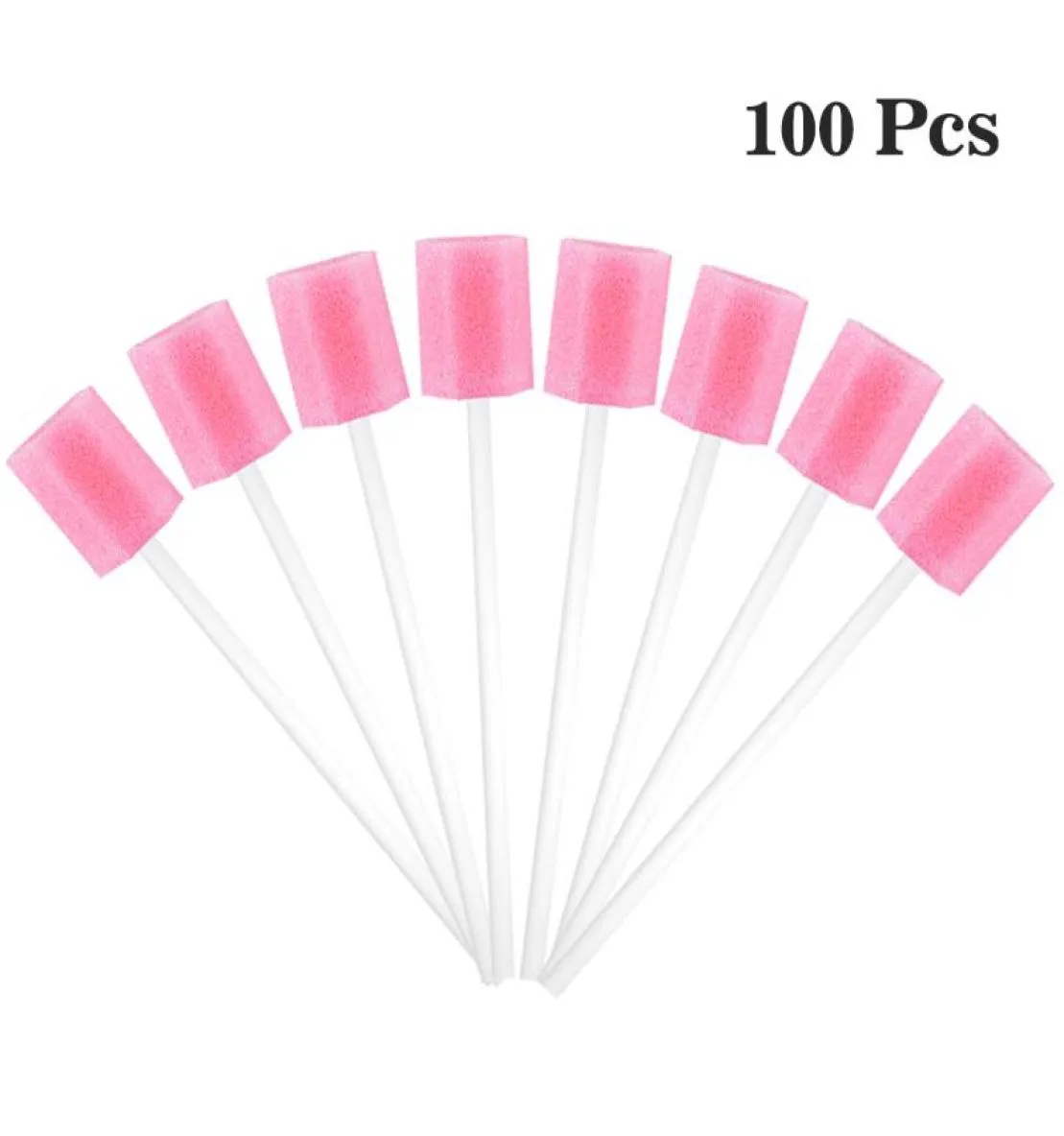 Sponges Applicators Cotton 100pcsSet Disposable Oral Swabsticks Unflavored Care Sponge Swabs Foam Sputum Stick For Use Tooth Cl8304732