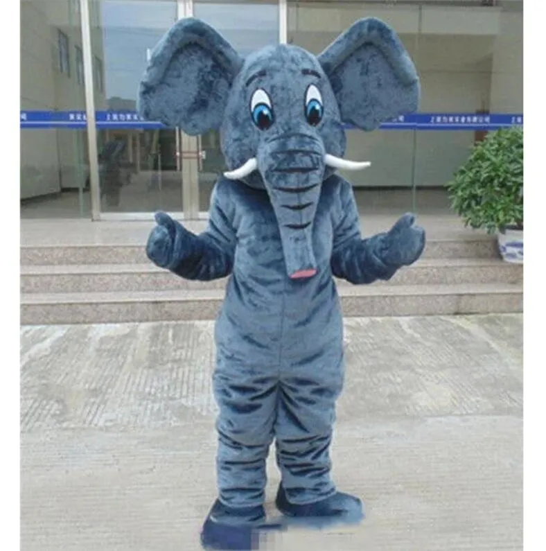 2024 Hot Sales Elephant Mascot Costume Terno de Halloween Party Game Dressão Desempenho Desempenho Vendas Promoção de Vendas