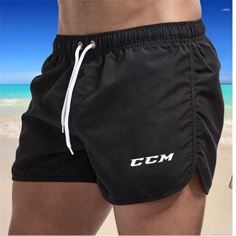 Men's Pants CCM Men Swimwear Swimsuit Swimming Trunks Mens Swim Briefs Maillot De Bain Homme Bathing Suit Surf Beach Wear Man Board Shorts