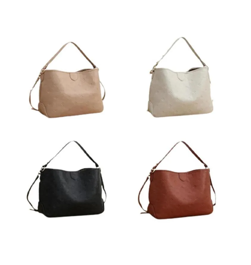 2022 Kvinnor graciös väska mm hobo klassisk handväska äkta läder smidig platt rem lady axelväskor vackra 14225584438866125