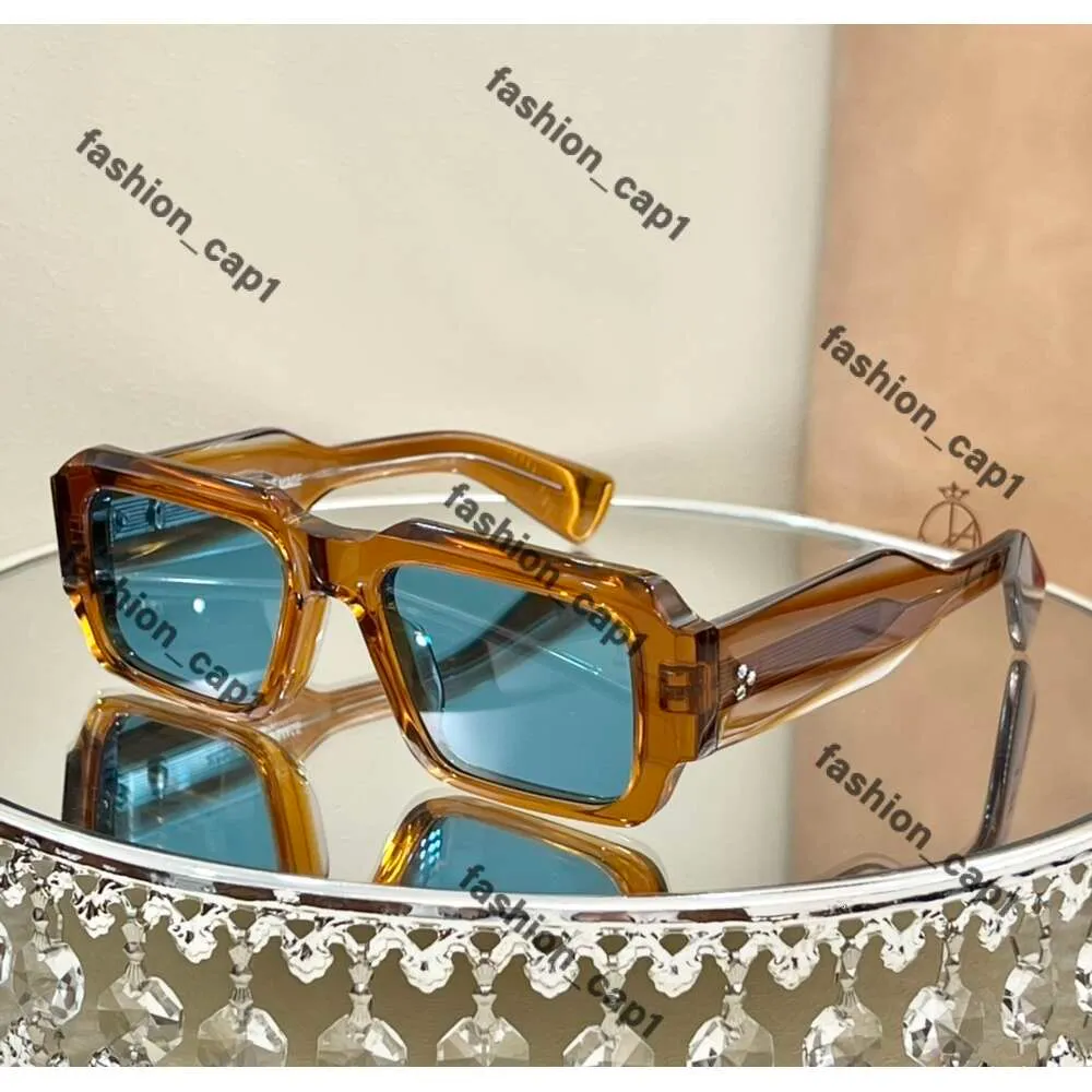 Designer Sun Glasses Jacque Marie Mage Solglasögon Kvinnor Män UV400 -skydd Vintage Retro Classcial med Case Jaques Marie Mage Solglasögon Pit Solglasögon 115