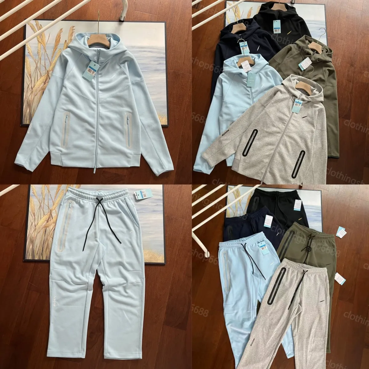 Nocta con cappuccio per tracce con cappuccio da uomo donna tech pile pint trackuit menin pantaloni sportivi pantaloni da jogger percorsi da gioco percorsi techfleece man jogger