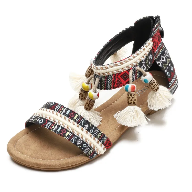 2024 Slippers Sandals Slide Shoes Женщины кружевные пляжные туфли на низких каблуках на открытом воздухе лето черные коричневые белые туфли. Размер 36-42