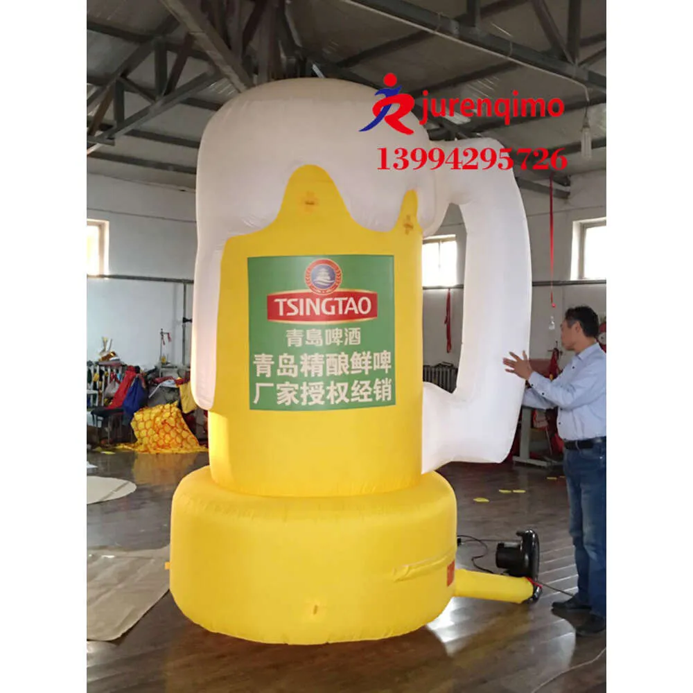 Mascot Costumes Hot Sale Iatable Advertisement Beer Cup Cartoon Air Mold Customization